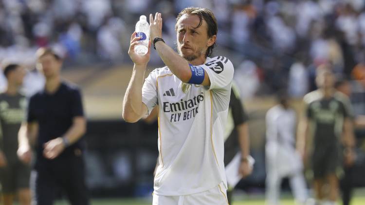 Modric en su último partido con la camiseta del Real Madrid, en el Mundial de Clubes, contra el Paris Saint Germain, en EEUU.