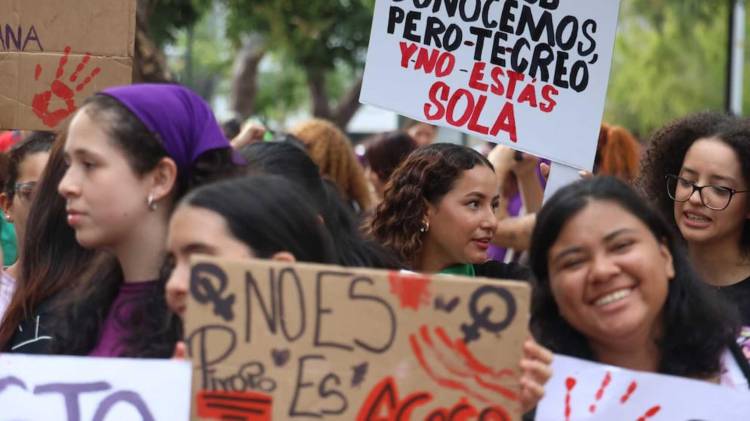 Colectivos feministas marchan cada 25 de Noviembre para exigir mejores políticas de prevención en sus hogares.