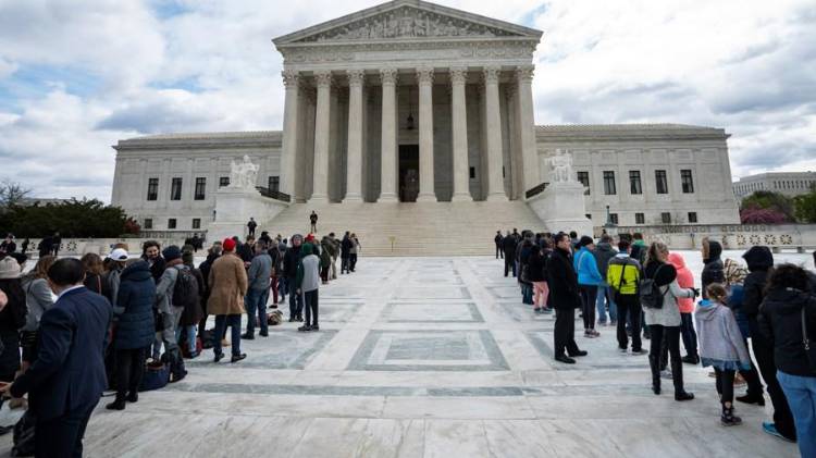 Fotografía del Tribunal Supremo en Washington D.C (Estados Unidos).