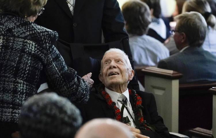 Fotografía del expresidente de Estados Unidos Jimmy Carter. EFE/Alex Brandon