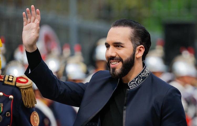 Fotografía de archivo del presidente de El Salvador, Nayib Bukele. EFE/ Juan Ignacio Roncoroni