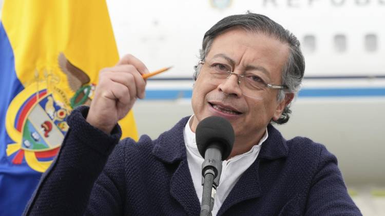 Fotografía cedida del presidente de Colombia, Gustavo Petro, en Bogotá (Colombia).