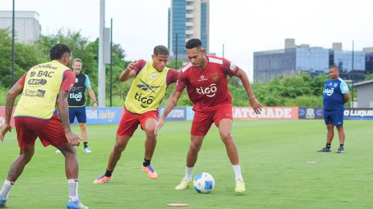 Ismael Díaz durante el entrenamiento