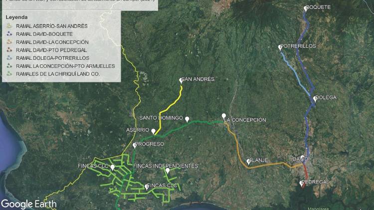 El mapa se puede consultar en la Biblioteca Nacional Ernesto J. Castillero.