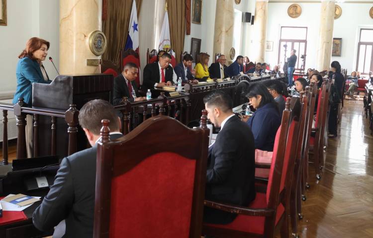 Roxana Méndez recibió cortesía de sala para hacer la invitación.