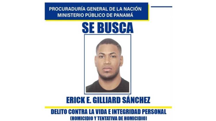 La Fiscalía de Colón y Guna Yala mantiene operativos para dar con el paradero de Erick Eduardo Gilliard Sánchez, sospechoso de homicidio y tentativa de homicidio.