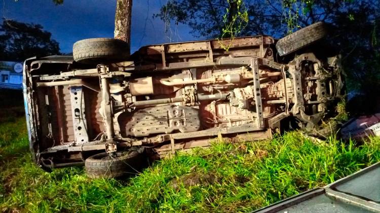 Perdió el control de la camioneta.