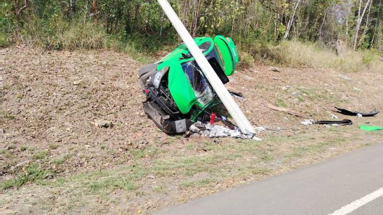 El accidente de Chepo resultó aparatoso.