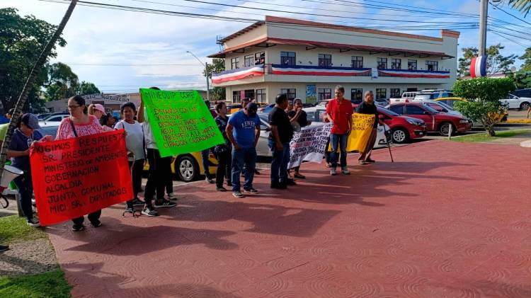 Protestaron en la sede de la Alcaldía La de Chorrera.