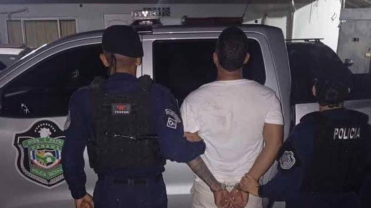 El imputado fue capturado por unidades policiales.