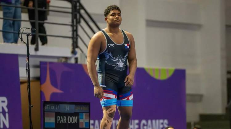 Durante su participación en los II Juegos Panamericanos Junior Asunción 2025.