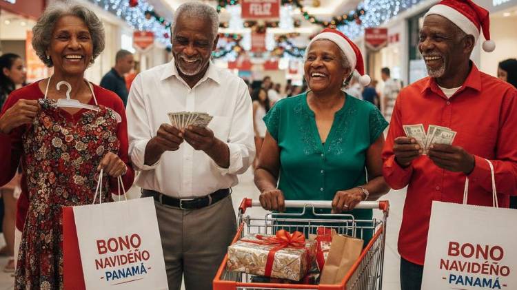 Esperan el dinero para las compras de fin de año.