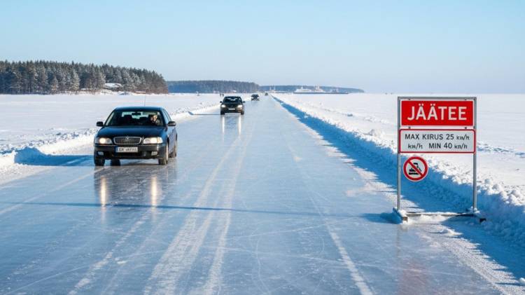 Por ola de frío, abren ‘autopista sobre hielo’