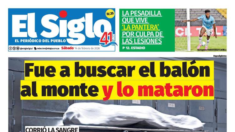 Portada del impreso del 14 de febrero de 2026