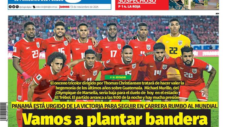 Portada del impreso del 13 de noviembre de 2025