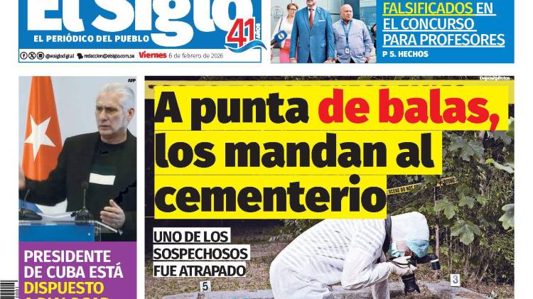 Portada del impreso del 6 de febrero de 2026