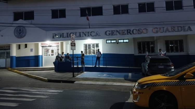 El herido fue trasladado a la Policlínica Generoso Guardia para recibir atención médica.