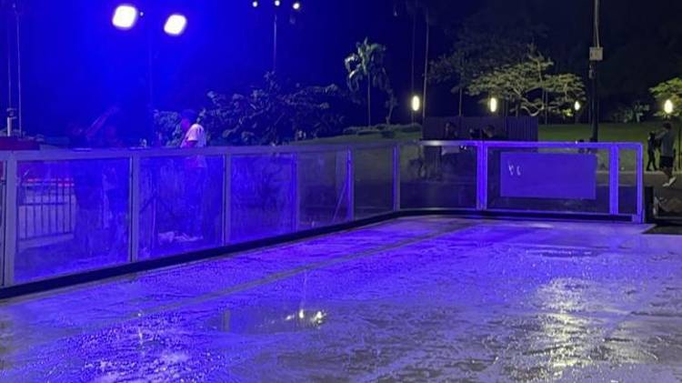 La nueva pista de patinaje en la Cinta Costera promete convertirse en uno de los puntos más visitados del Festival Internacional Navideño 2025.