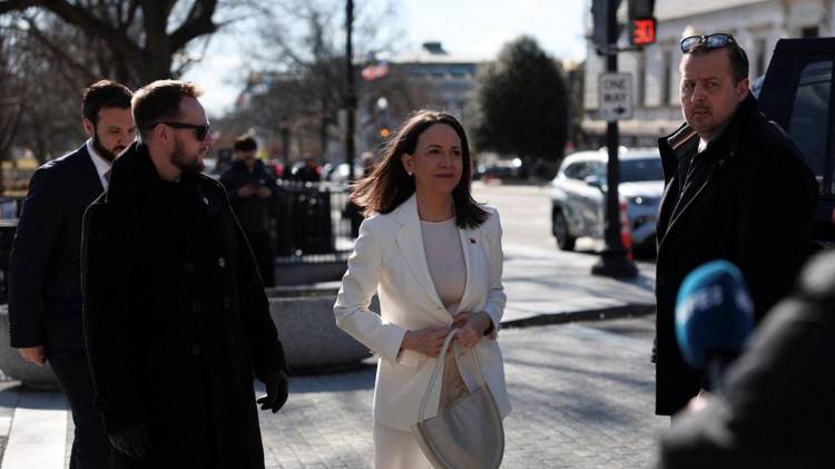 María Corina Machado está en la Casa Blanca para reunirse con Trump