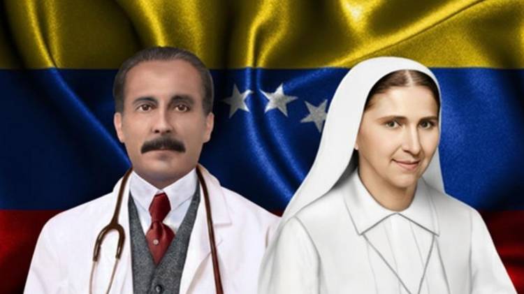 El médico José Gregorio Hernández (1864 -1919) y la religiosa Carmen Rendiles (1903-1977).