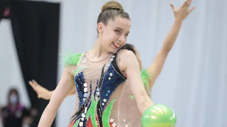 Isabelle Marciniak en competencia.