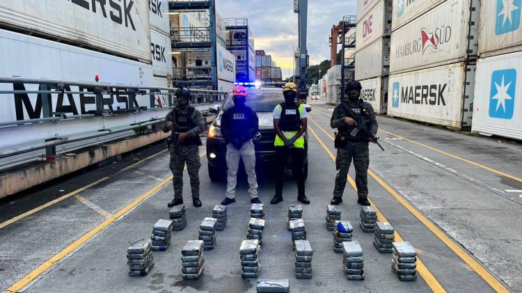 Tráfico de cocaína en puertos de Panamá.