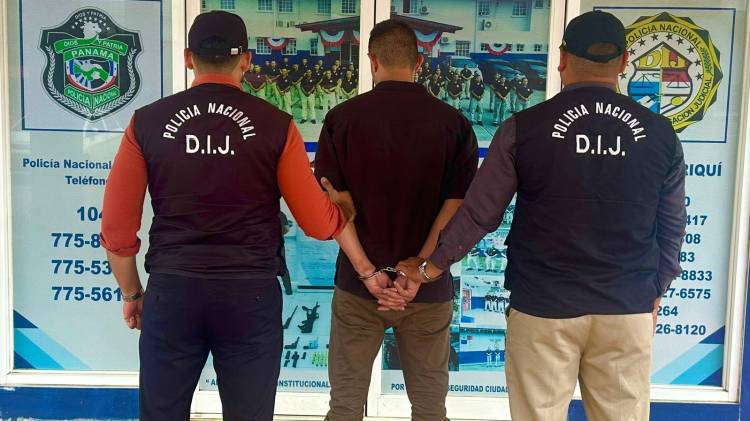 El sospechoso fue capturado en Chiriquí.