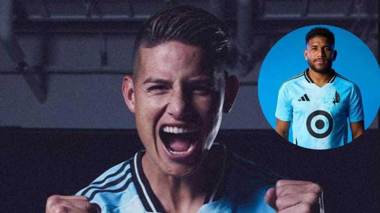 James Rodríguez fue presentado como nuevo jugador del Minnesota United, donde compartirá camerino con el panameño Carlos Harvey en la temporada de la MLS.