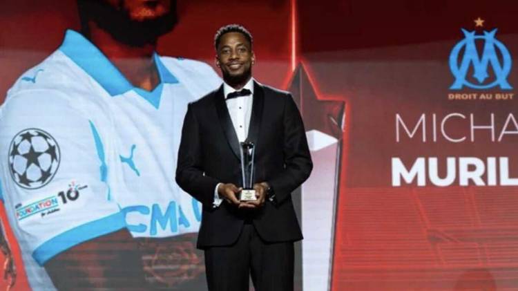 Murillo recibió su premio tras una temporada de lujo con el Olympique de Marsella.