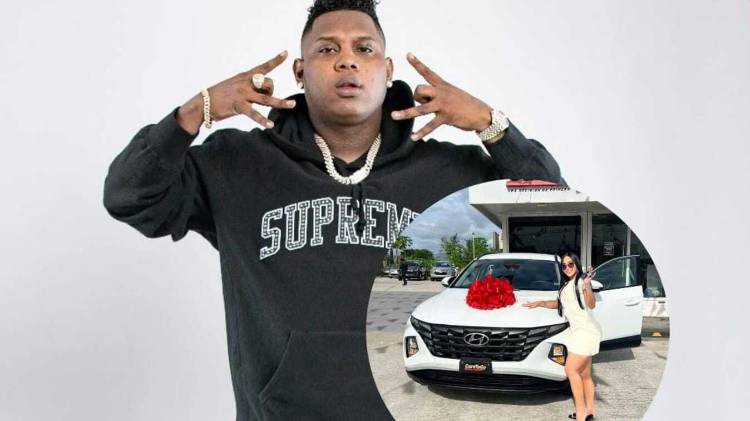 Yemil adelantó San Valentín regalándole a su novia un auto blanco, mientras cumple una condena en La Mega Joya.