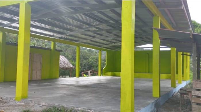 Mejoras en la infraestructura de la casa local de la comunidad de San Lucas.