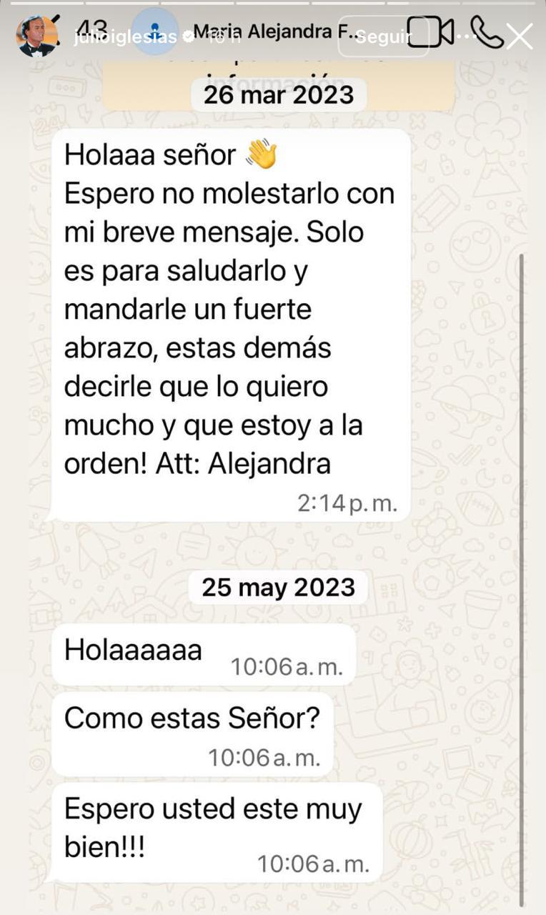 Julio Iglesias estalla y expone mensajes íntimos para defenderse de graves denuncias