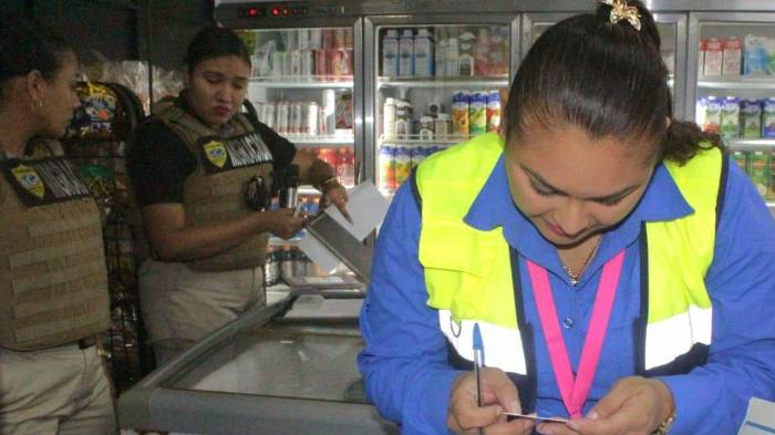 Los inspectores del Mitradel verificaron la vigencia de loscontratos laborales, el respeto a las condiciones mínimas de trabajo y que nohubiera presencia de menores en actividades no permitidas