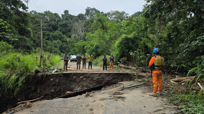 En el área se mantienen funcionarios del Sinaproc, el MOP, la Gobernación de Chiriquí y otros estamentos de seguridad.
