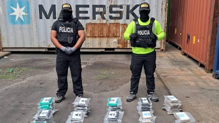 Agentes detectaron 77 paquetes de droga.