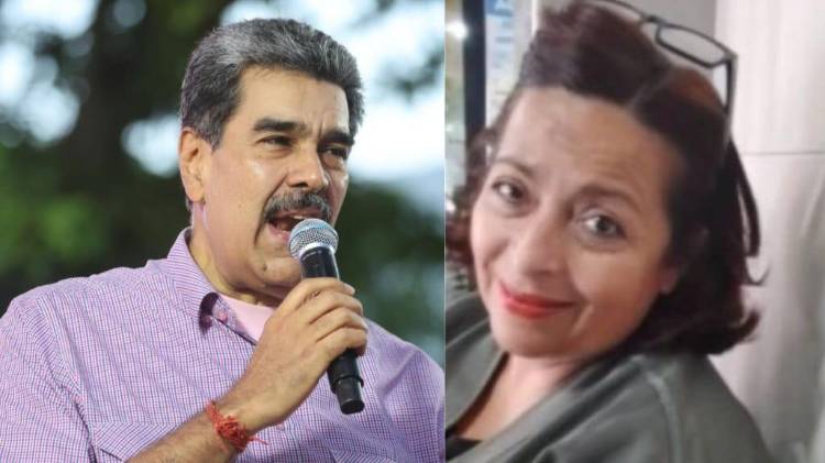 Imagen compuesta de Nicolás Maduro y Marggie Orozco.