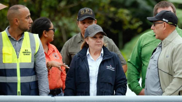 Ministra de Gobierno Dinoska Montalvo.