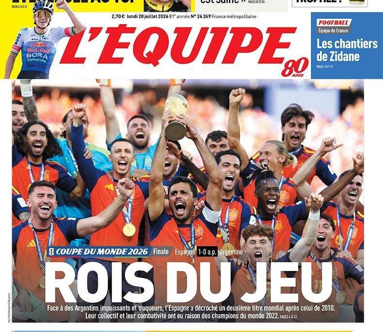 Prensa mundial se rinde ante España, “merecido campeón”