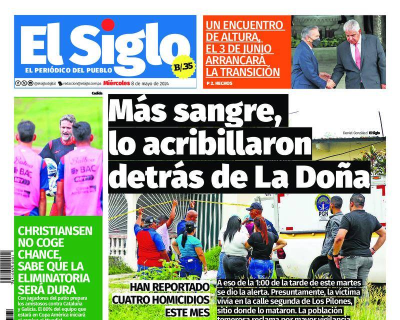 Portada del impreso del 8 de mayo de 2024