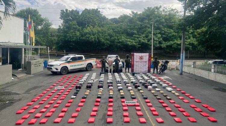El conductor del vehículo fue capturado durante el operativo y es investigado por tráfico de estupefacientes. La marihuana incautada evitaría la circulación de más de 24 mil dosis.