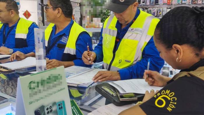 Los operativos se realizaron en comercios de las provincias de Panamá, Los Santos y Chiriqcuí.