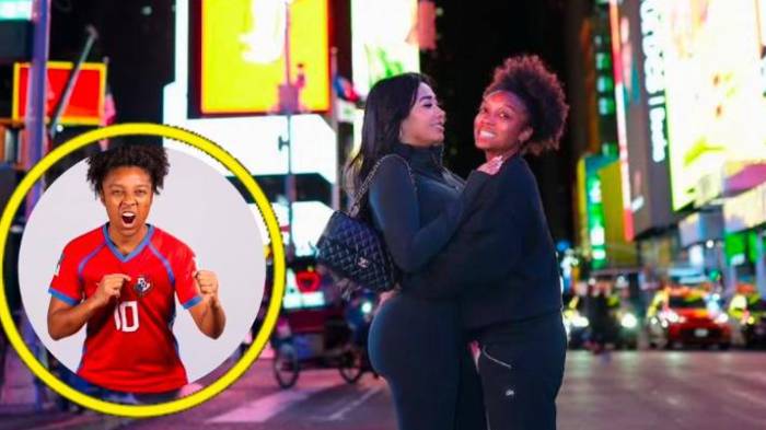Marta Cox, capitana de la selección femenina de Panamá, presume su amor en Nueva York