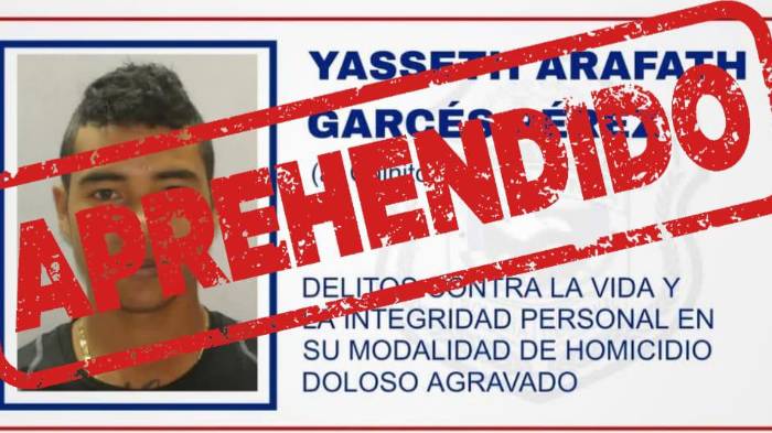 De la lista negra a la celda: Así cayó Yasseth, uno de los más buscados