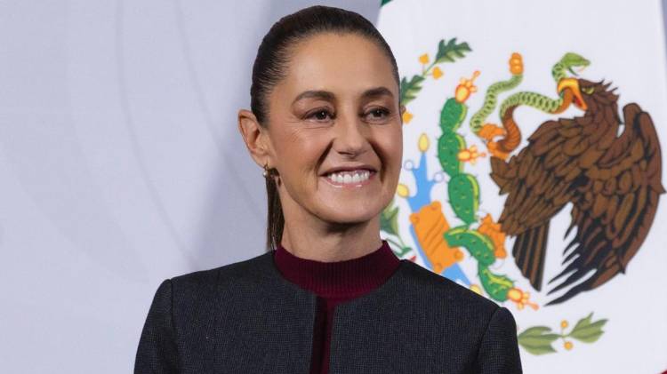 Fotografía cedida este viernes por la presidencia de México, de la mandataria mexicana Claudia Sheinbaum.