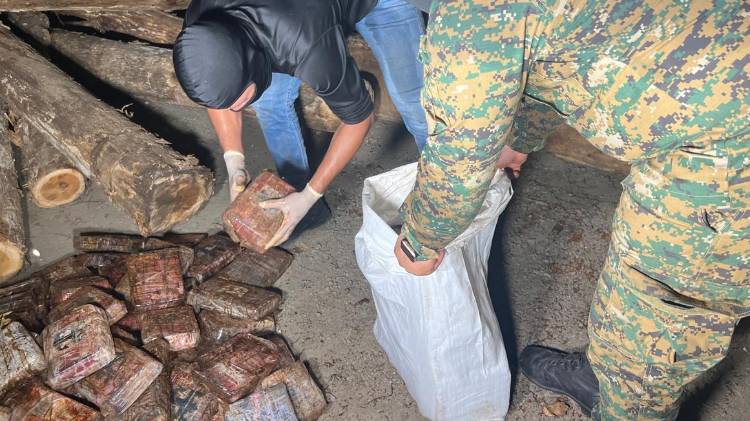 Unidades del Servicio Nacional de Fronteras (Senafront) aprehendieron a dos sujetos por este caso