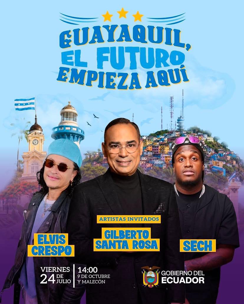 La publicidad oficial que anunciaba a Sech en el evento de Guayaquil se hizo viral en redes sociales