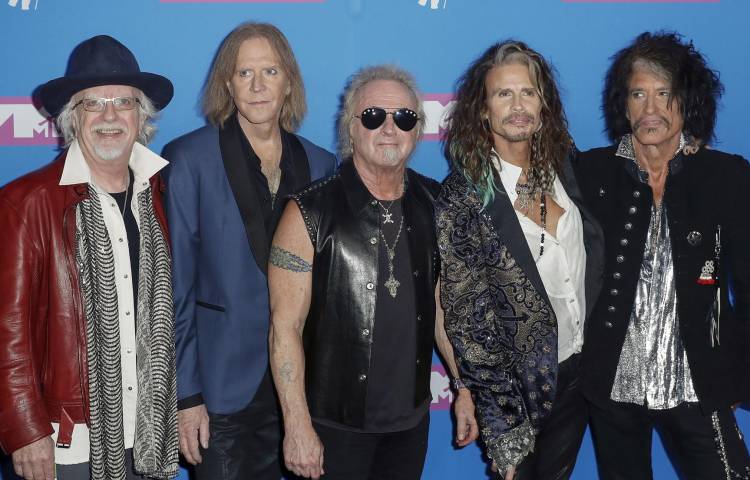 Imagen de la banda estadounidense de Rock Aerosmith. EFE/Jason Szenes