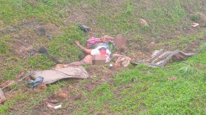 Una de las víctimas del accidente.