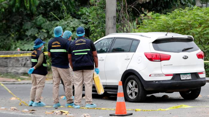 El crimen se produjo cerca de las 3:30 de la tarde de este miércoles en plena vía en Franginpani