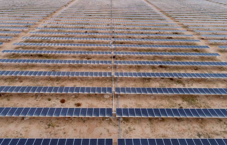 Paneles solares instalados en el municipio de Villa de Arriaga, en San Luis Potosí (México).